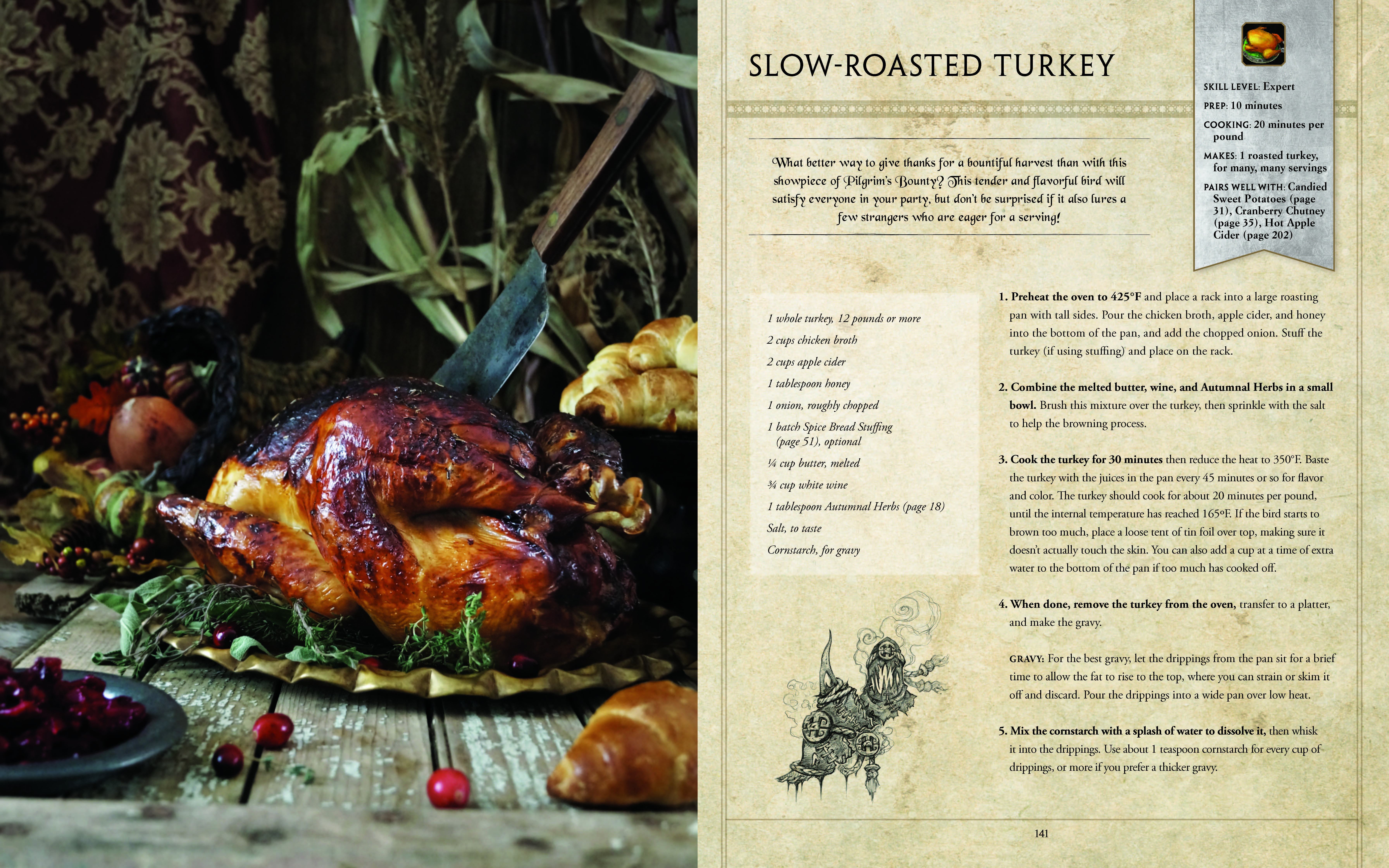 Christmas dinner 4: World of Warcraft Slow roasted turkey - GirlGamerGalaxy