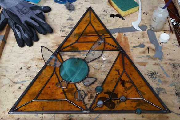 legend of zelda stained glass